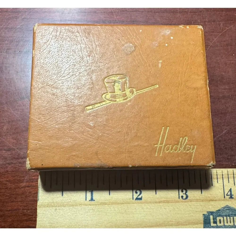 Vintage Hadley Money Clip or Tie Bar Yellow Gold Tone Made USA Golf Club